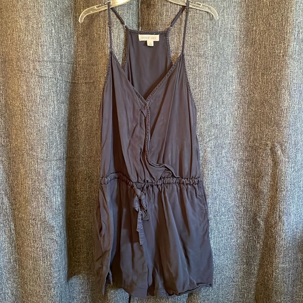 Navy blue romper